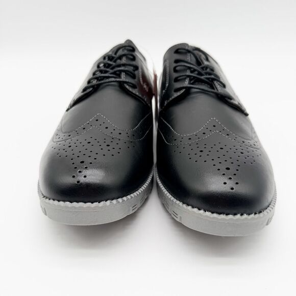 Deer Stags Corvallis Wingtip Oxford Dress Shoes Comfort Sole Black Gray 9.5 NEW main image 8